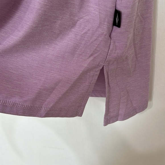 SKECHERS WOMEN TOP LIGHT PURPLE SHORT SLEEVE  SIZE XL - Picture 10 of 11